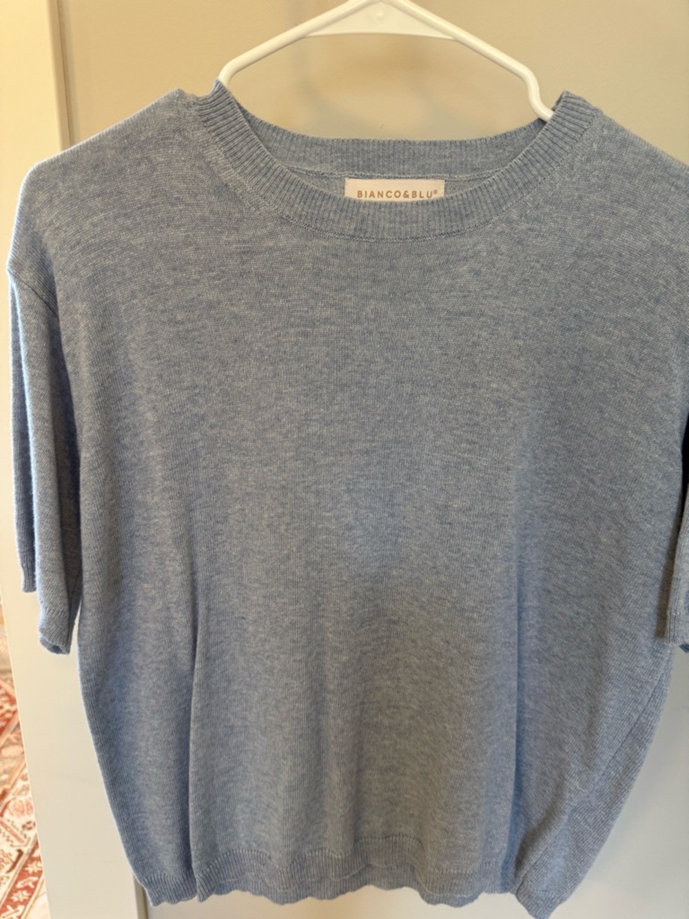 Women's Light Blue Crewneck Sweater